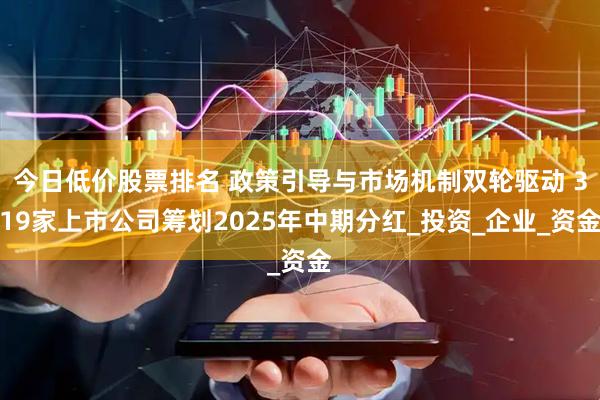 今日低价股票排名 政策引导与市场机制双轮驱动 319家上市公司筹划2025年中期分红_投资_企业_资金
